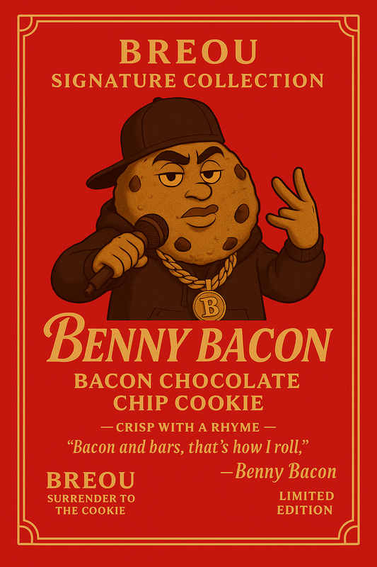 GOURMET “BENNY BACON” CHOCOLATE CHIP COOKIES - Half Dozen